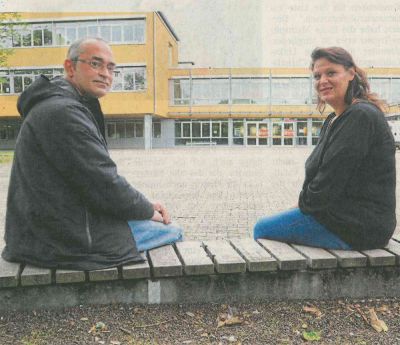 Schulelternbeiratsvorsitzender Sascha Blum und Stellvertreterin Sandra Baticha-Reich sind die neuen Elternvertreter. (Foto: Rüdiger Koslowski)